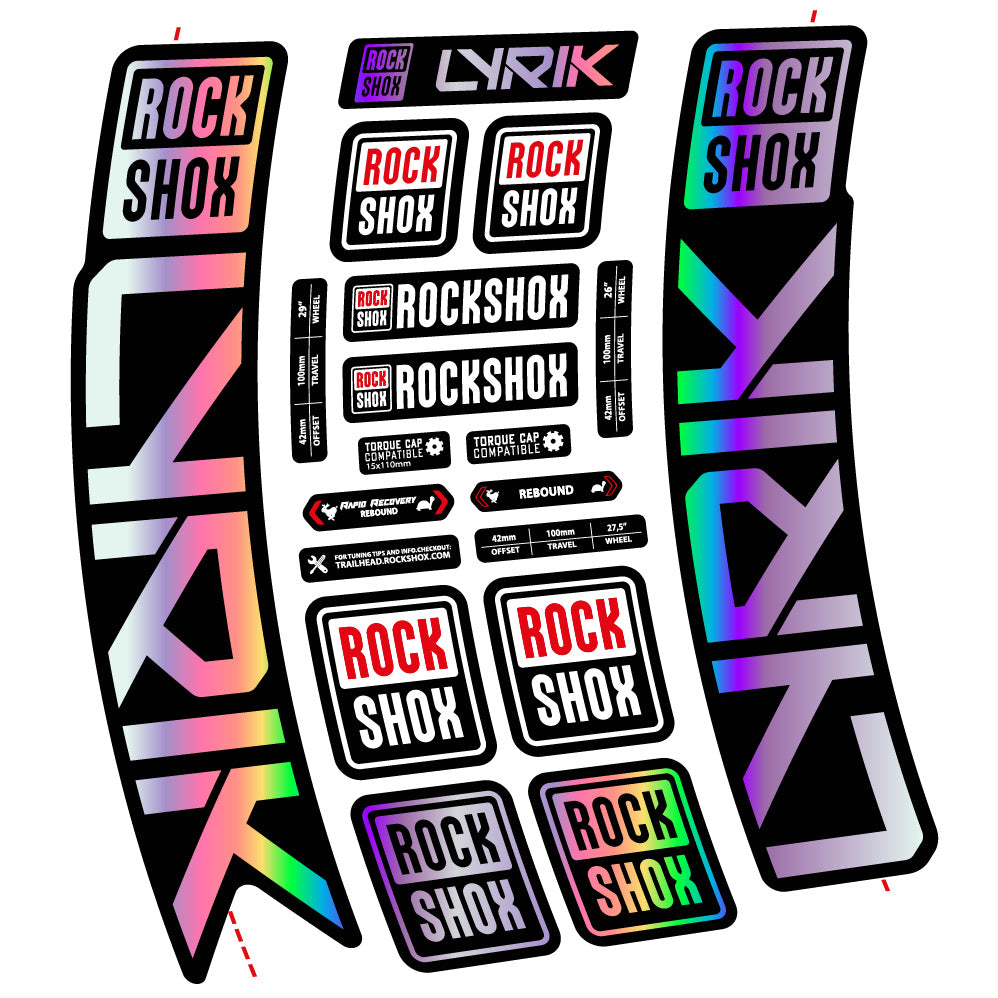 Decal Rock Shox Lyrik 2023 Bike Fork sticker vinyl