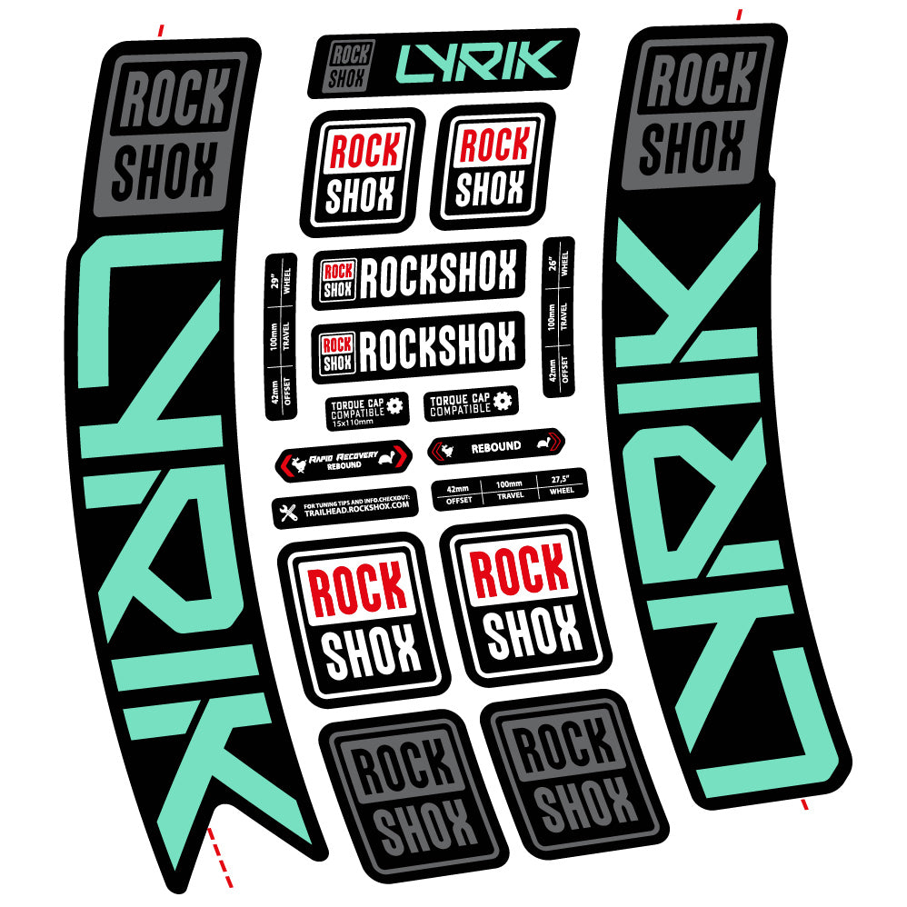 Decal Rock Shox Lyrik 2023 Bike Fork sticker vinyl