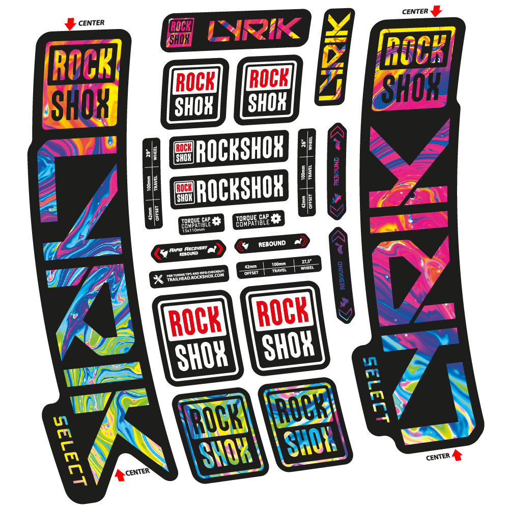 Decal Rock Shox Lyrik Select 2023 Bike Fork sticker vinyl