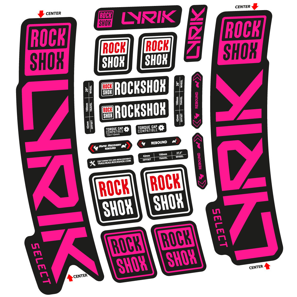 Decal Rock Shox Lyrik Select 2023 Bike Fork sticker vinyl