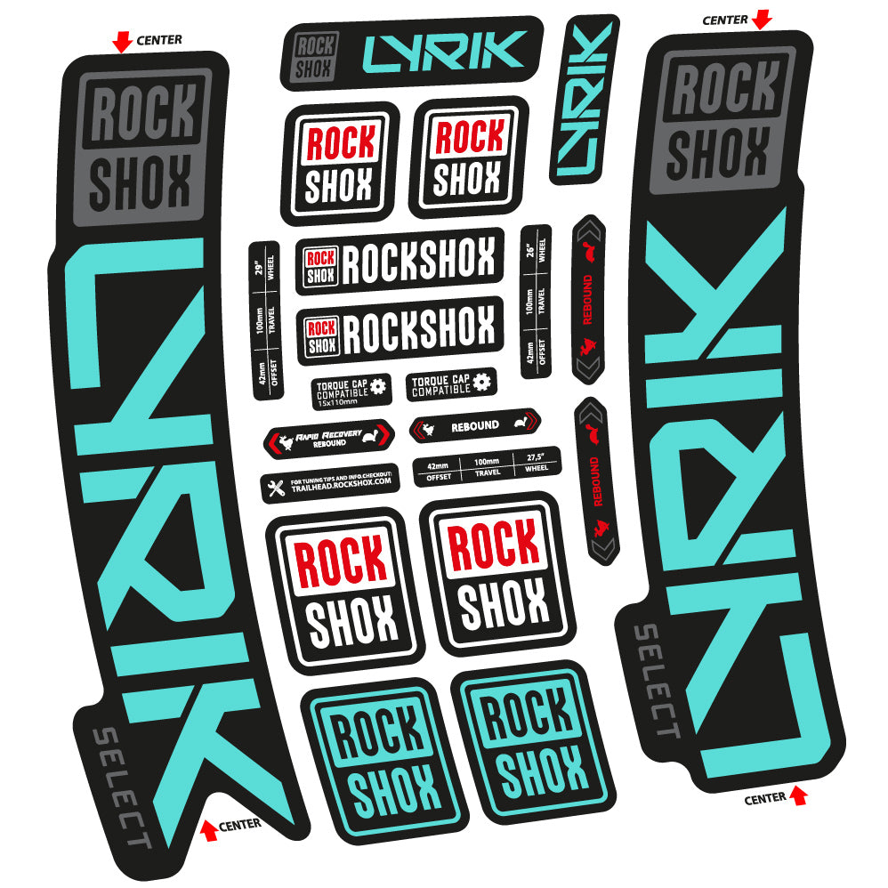 Decal Rock Shox Lyrik Select 2023 Bike Fork sticker vinyl