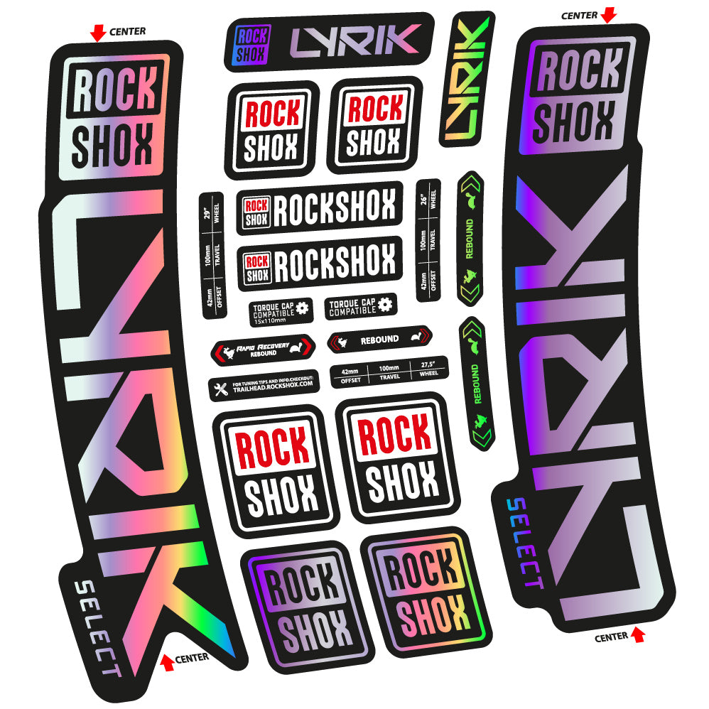 Decal Rock Shox Lyrik Select 2023 Bike Fork sticker vinyl