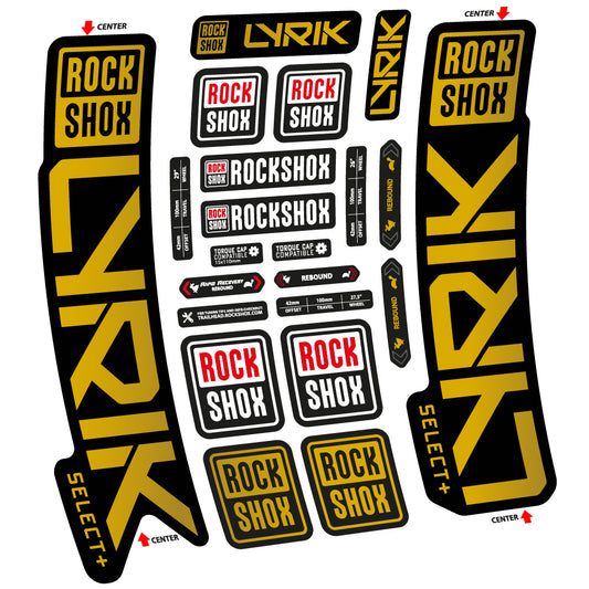 Decal Rock Shox Lyrik Select Plus 2023 Bike Fork sticker vinyl