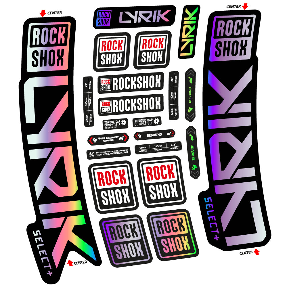 Decal Rock Shox Lyrik Select Plus 2023 Bike Fork sticker vinyl