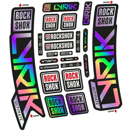 Decal Rock Shox Lyrik Ultimate 2023, Fork 29, bike sticker vinyl