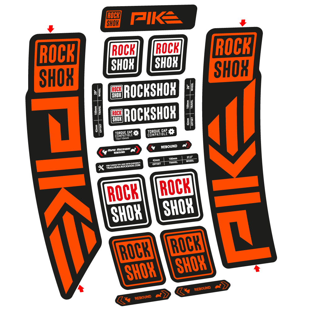 Aufkleber Rock Shox Pike 2023 Fahrradgabel Aufkleber Vinyl