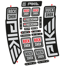Load image into Gallery viewer, Decal Rock Shox Pike 2023 Bike Fork sticker vinyl

