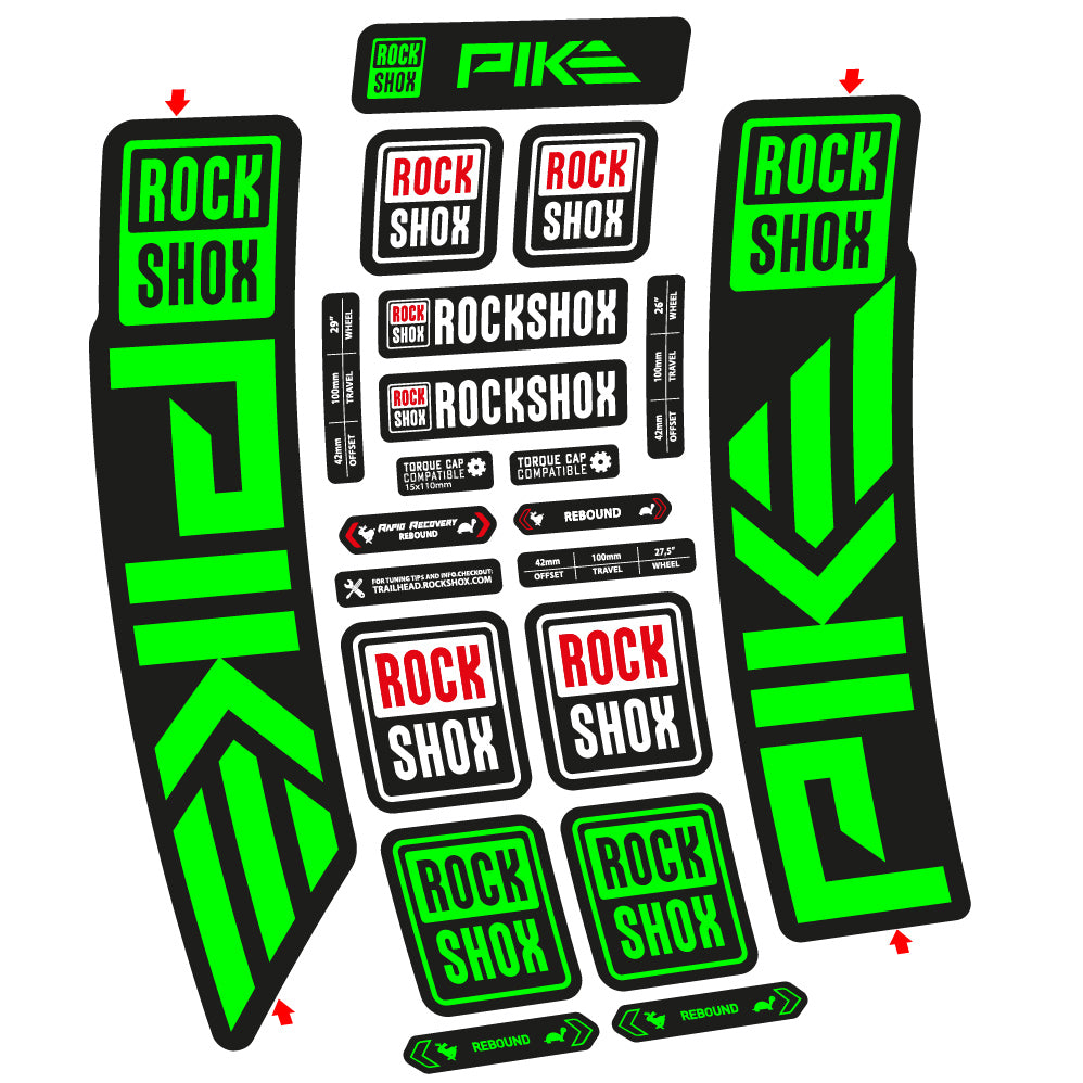 Aufkleber Rock Shox Pike 2023 Fahrradgabel Aufkleber Vinyl