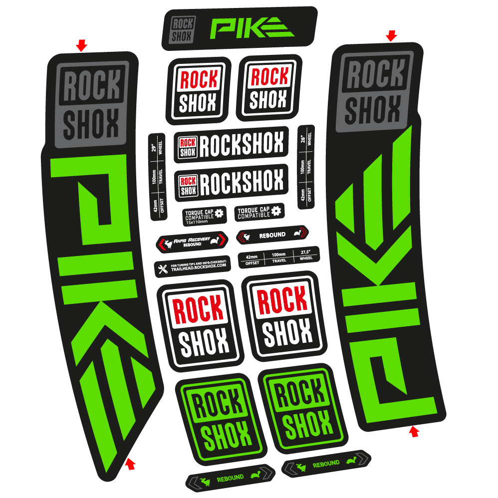 Decal Rock Shox Pike 2023 Bike Fork sticker vinyl