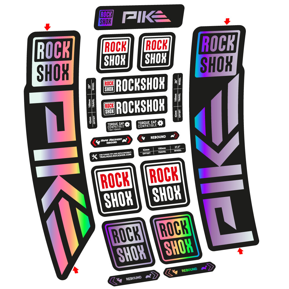 Aufkleber Rock Shox Pike 2023 Fahrradgabel Aufkleber Vinyl
