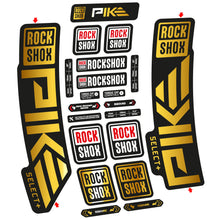 Load image into Gallery viewer, Decal Rock Shox Pike Select PLus 2023 Bike Fork sticker vinyl
