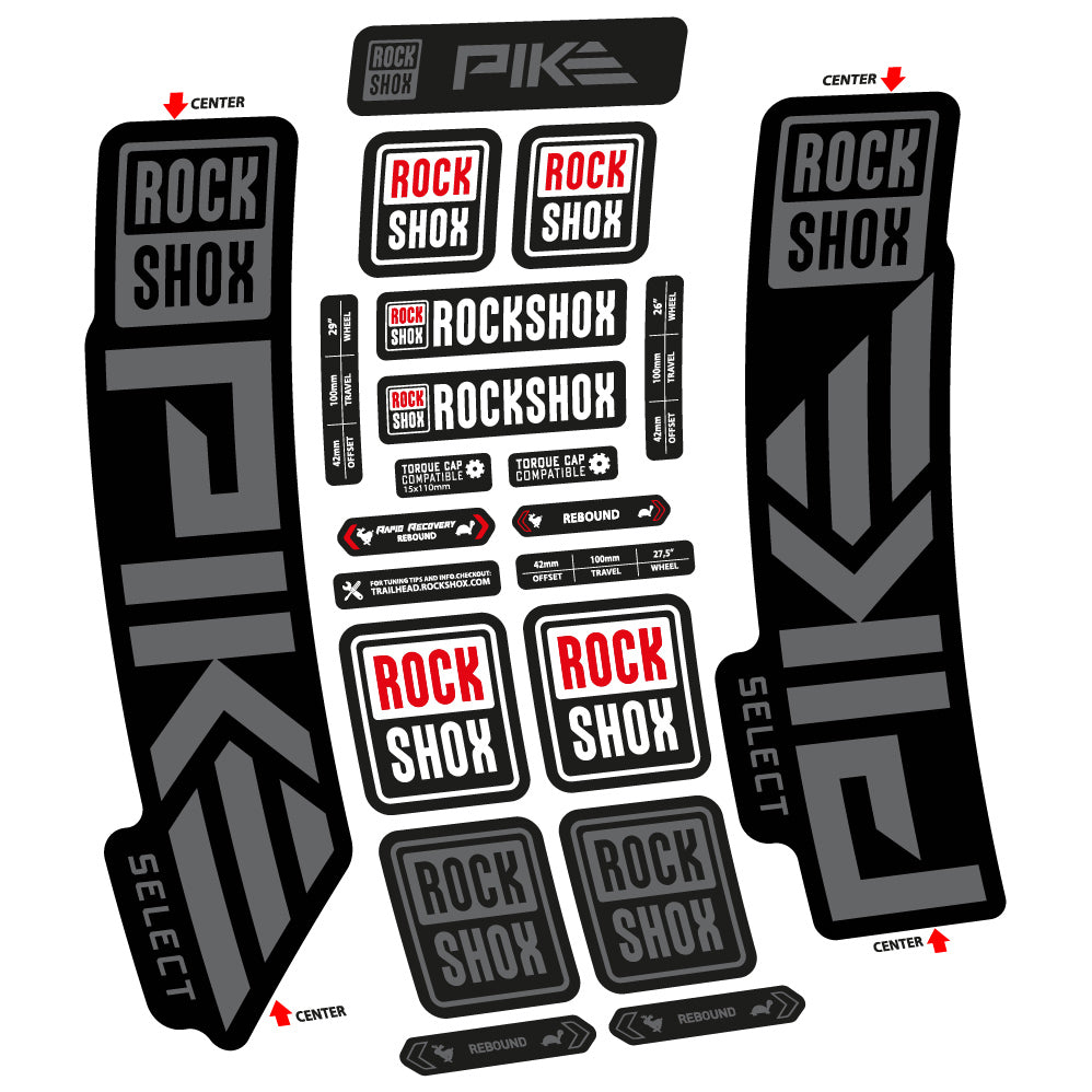 Decal Rock Shox Pike Select 2023 Bike Fork sticker vinyl