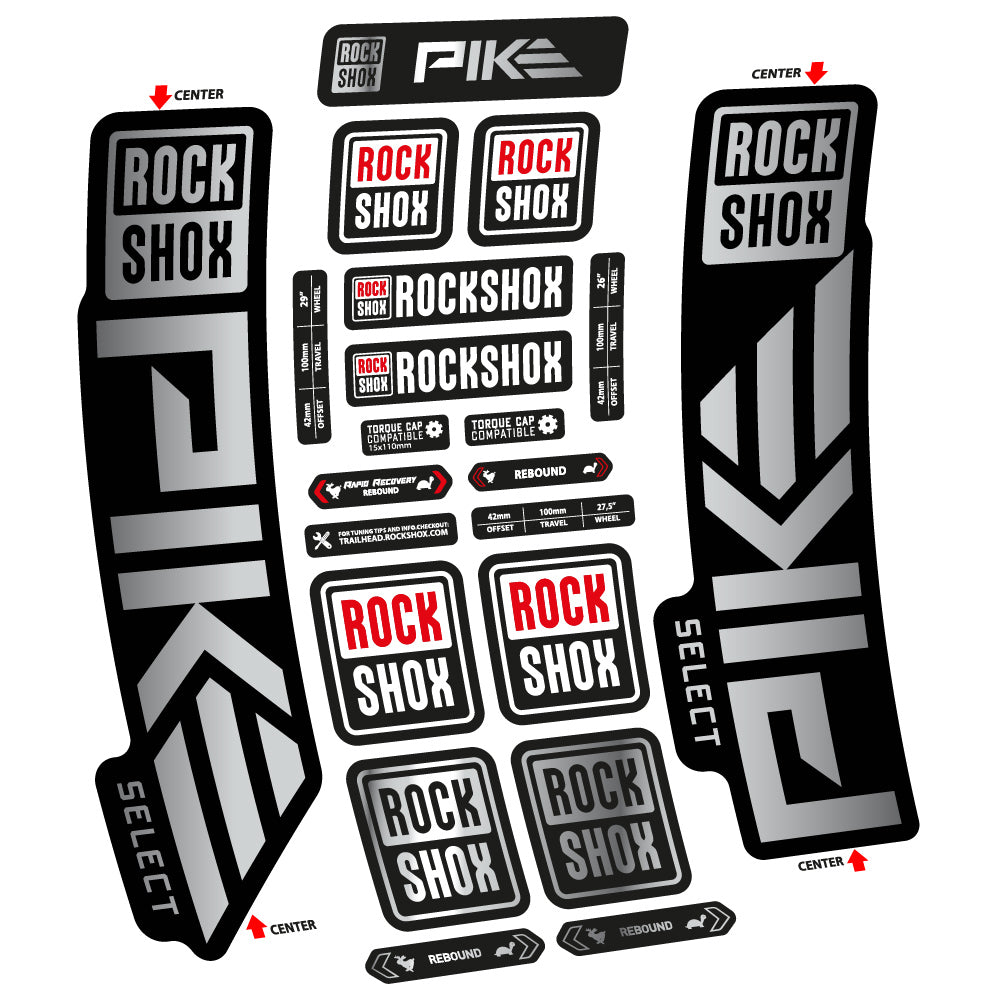 Decal Rock Shox Pike Select 2023 Bike Fork sticker vinyl