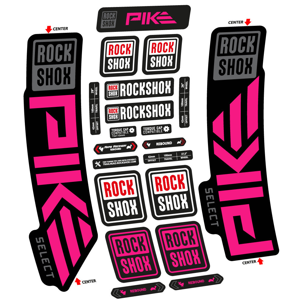 Decal Rock Shox Pike Select 2023 Bike Fork sticker vinyl