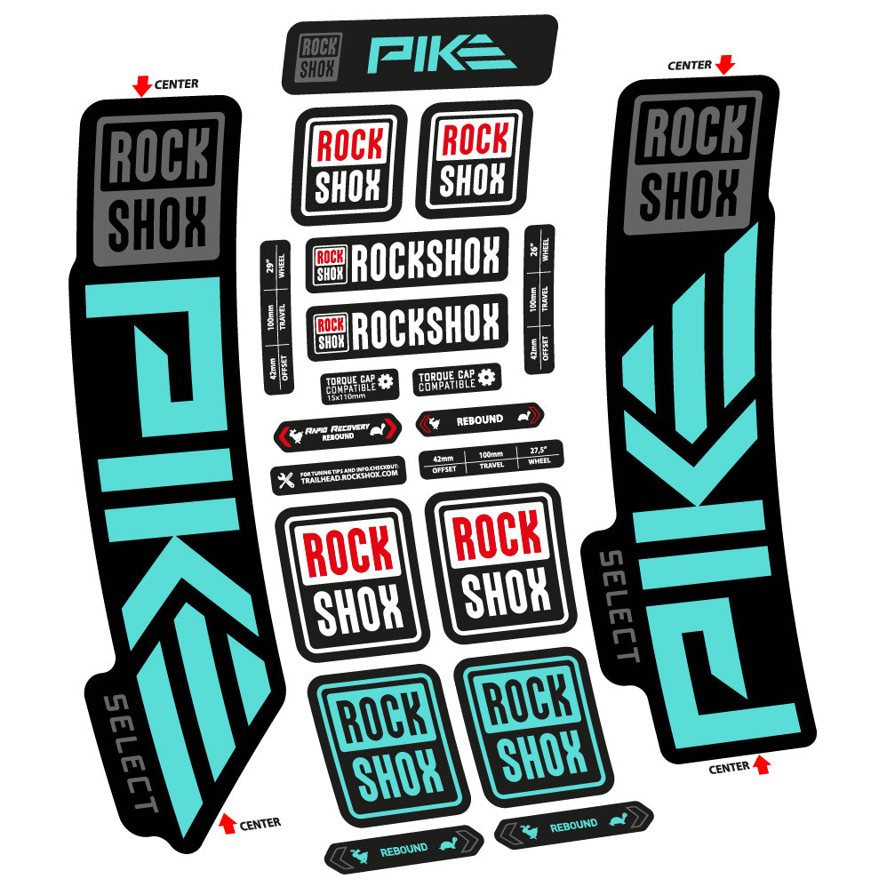 Decal Rock Shox Pike Select 2023 Bike Fork sticker vinyl
