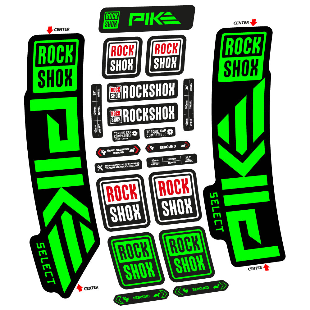 Decal Rock Shox Pike Select 2023 Bike Fork sticker vinyl