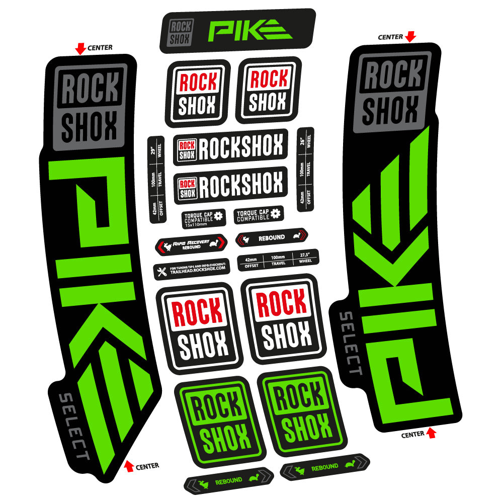 Decal Rock Shox Pike Select 2023 Bike Fork sticker vinyl