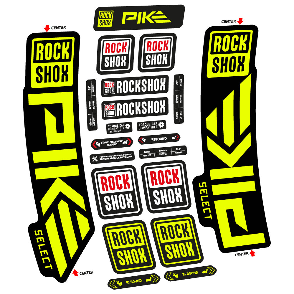 Decal Rock Shox Pike Select 2023 Bike Fork sticker vinyl