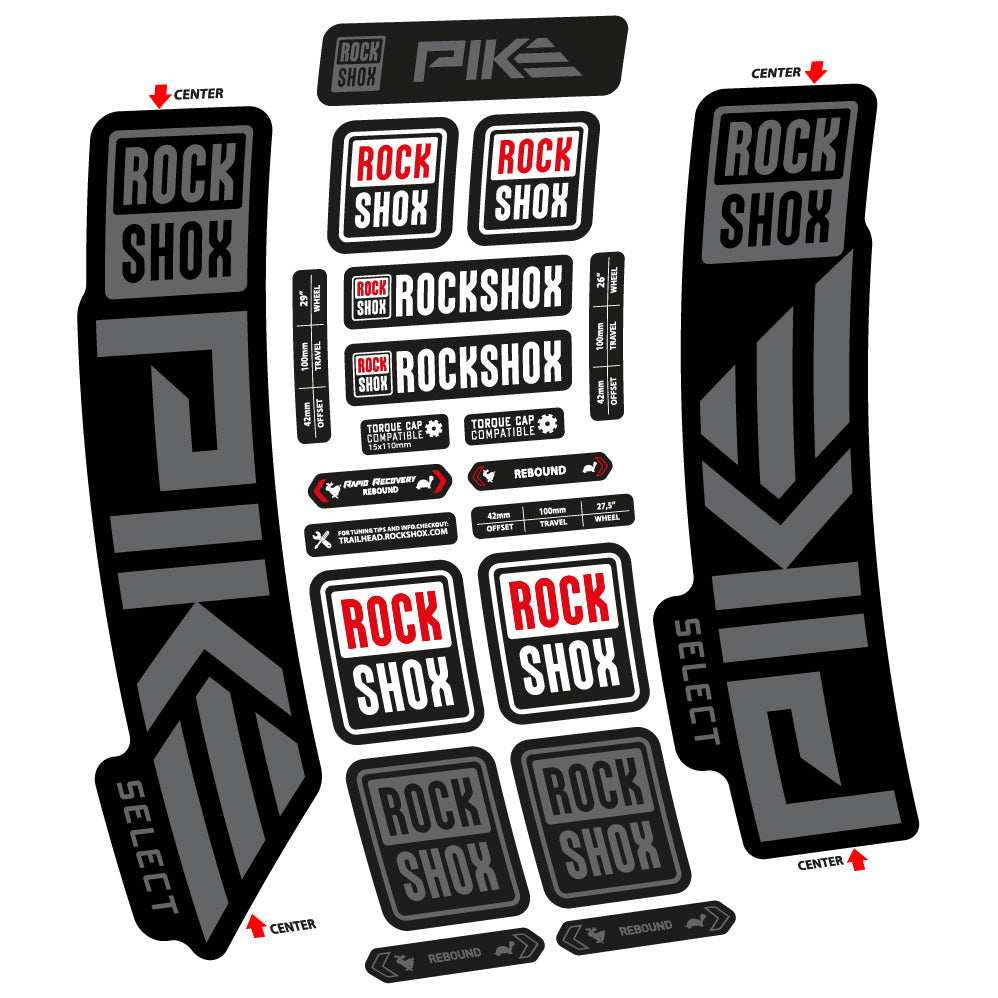 Decal Rock Shox Pike Select 2023 Bike Fork sticker vinyl