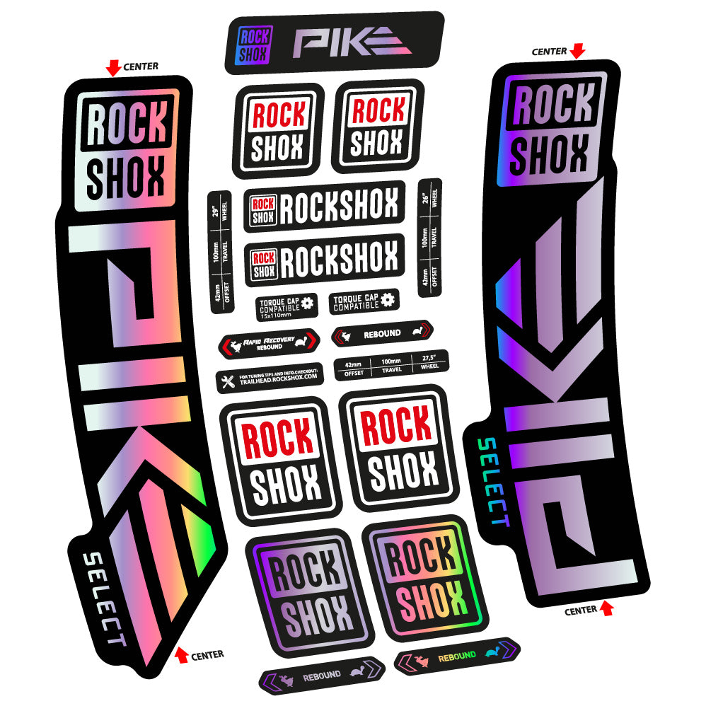 Decal Rock Shox Pike Select 2023 Bike Fork sticker vinyl