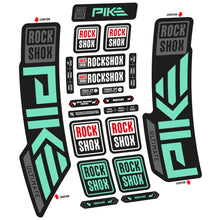 Load image into Gallery viewer, Decal Rock Shox Pike Ultimate 2023 Bike Fork sticker vinyl
