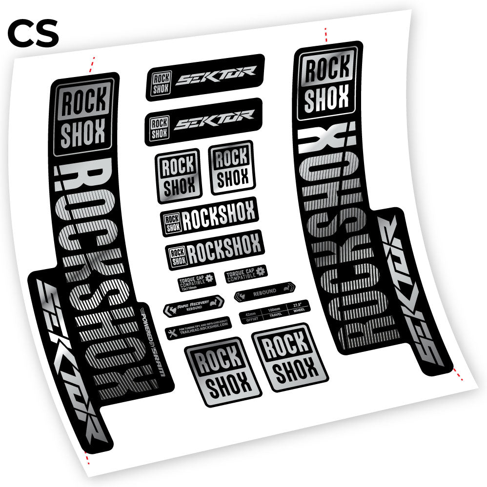 Decal Rock Shox Sektor 2018, Bike Fork sticker vinyl