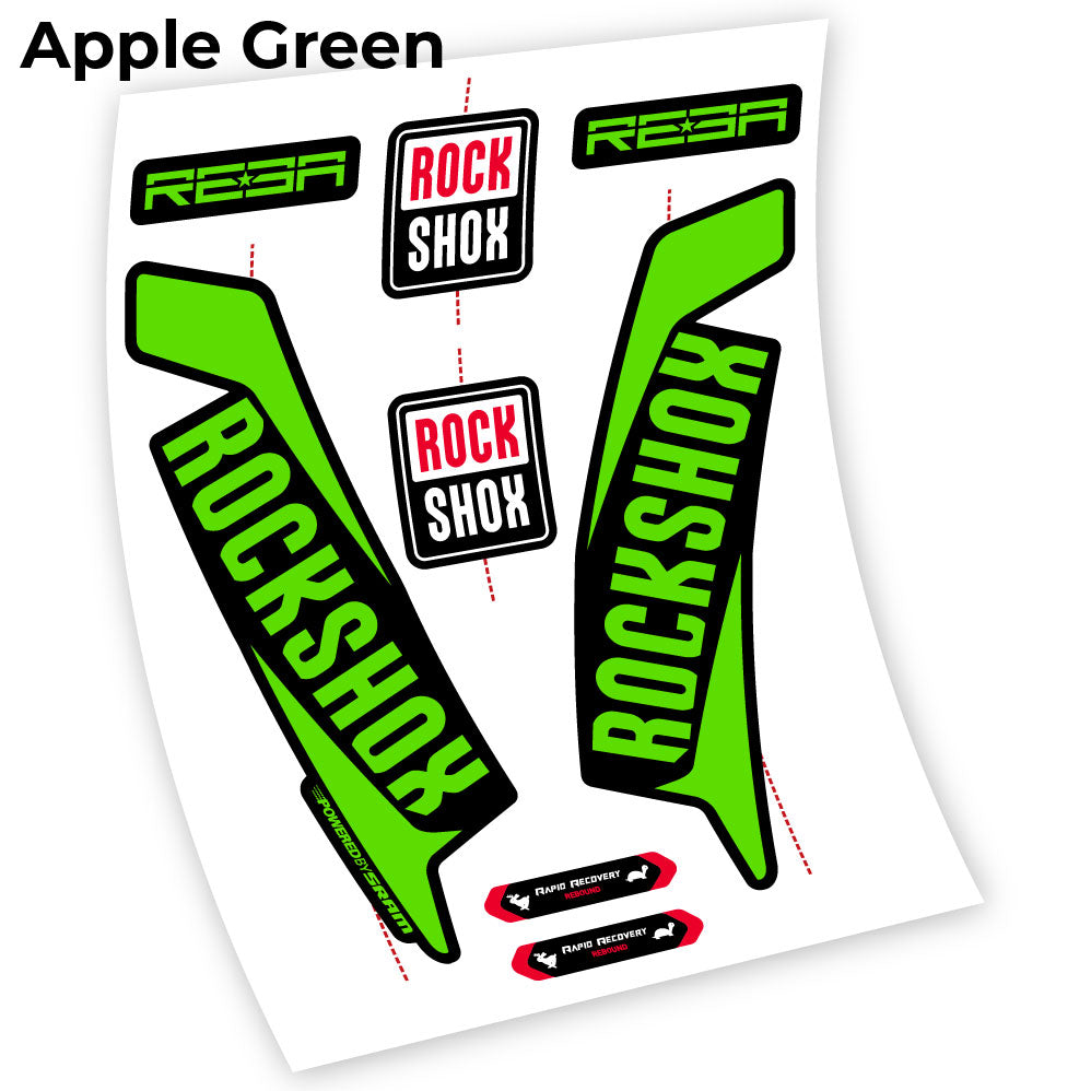 RockShox Reba 2016, Fahrradgabel Custom Decals Sticker Vinyl