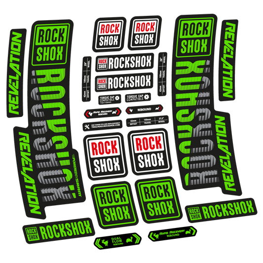 Decal Rock Shox Revelation 2018, Bike Fork, sticker vinyl