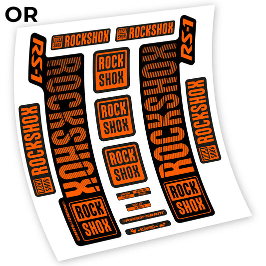 Decal Rock Shox RS1 2018, Bike Fork, sticker vinyl