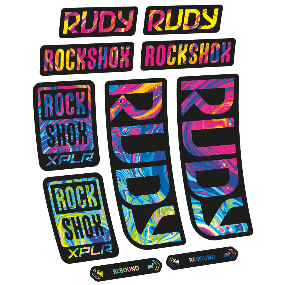 Decal RockShox Rudy 2023 Bike Fork sticker vinyl