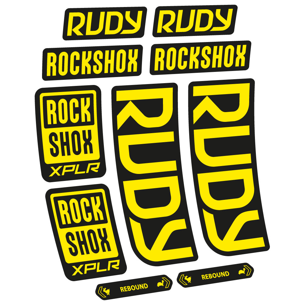 Decal RockShox Rudy 2023 Bike Fork sticker vinyl