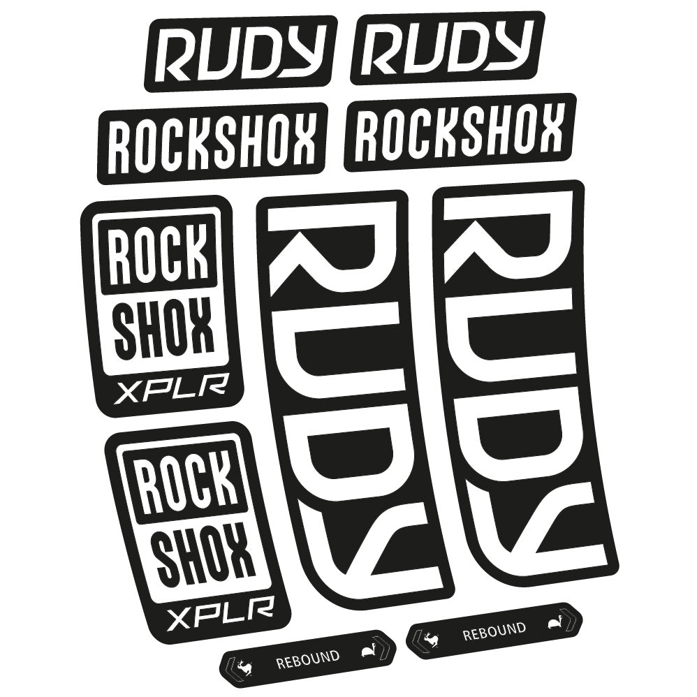 Decal RockShox Rudy 2023 Bike Fork sticker vinyl