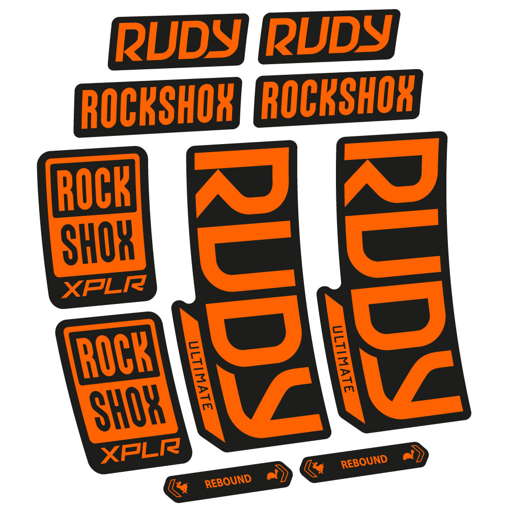 Decal RockShox Rudy Ultimate 2023 Bike Fork sticker vinyl