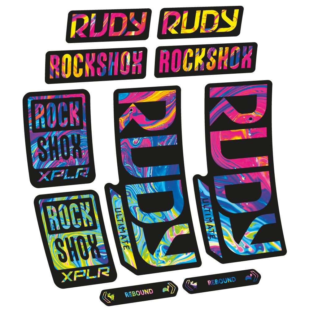 Decal RockShox Rudy Ultimate 2023 Bike Fork sticker vinyl
