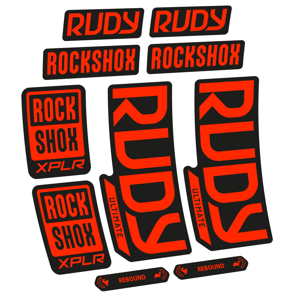 Decal RockShox Rudy Ultimate 2023 Bike Fork sticker vinyl