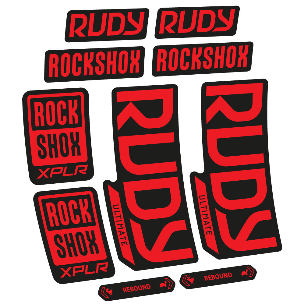 Decal RockShox Rudy Ultimate 2023 Bike Fork sticker vinyl