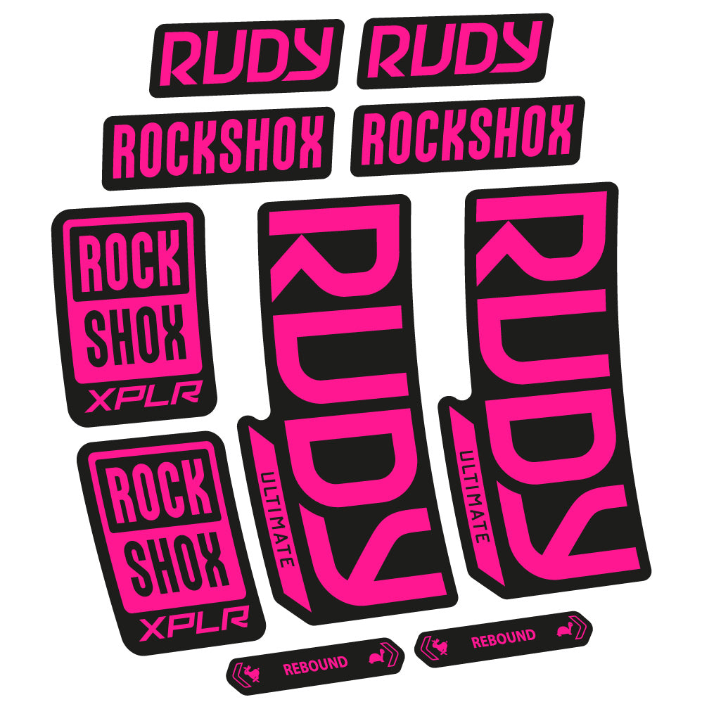 Decal RockShox Rudy Ultimate 2023 Bike Fork sticker vinyl