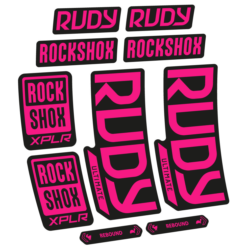 Decal RockShox Rudy Ultimate 2023 Bike Fork sticker vinyl