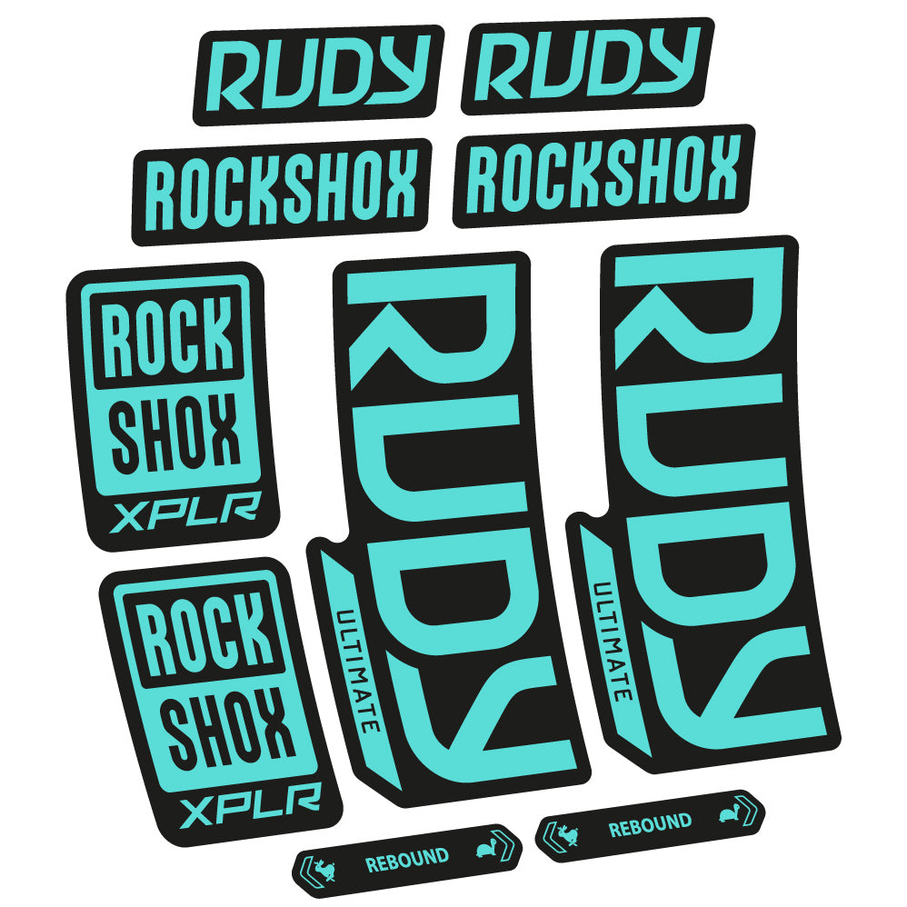 Decal RockShox Rudy Ultimate 2023 Bike Fork sticker vinyl