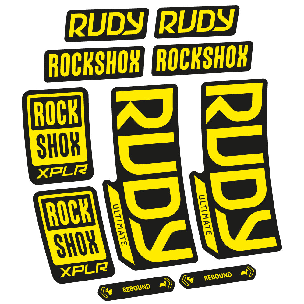 Decal RockShox Rudy Ultimate 2023 Bike Fork sticker vinyl