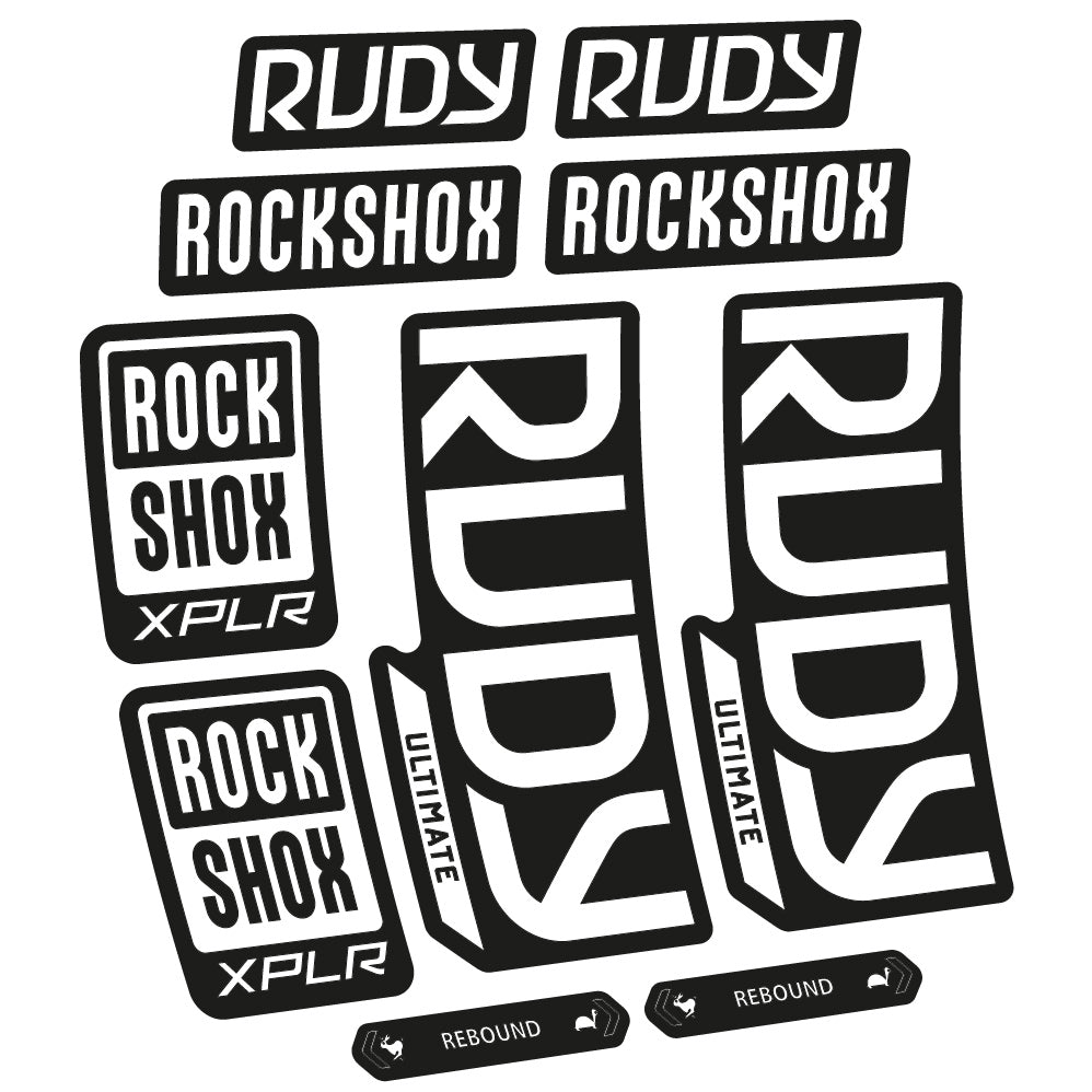 Decal RockShox Rudy Ultimate 2023 Bike Fork sticker vinyl