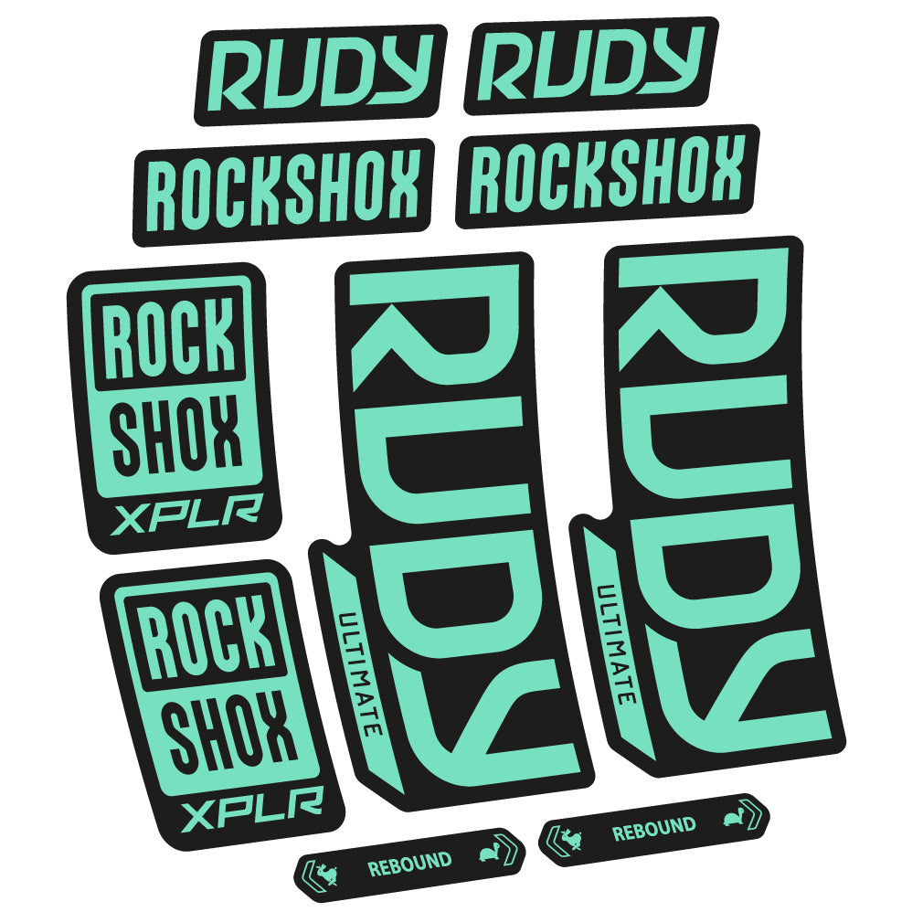 Decal RockShox Rudy Ultimate 2023 Bike Fork sticker vinyl