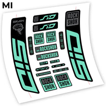 Load image into Gallery viewer, Decal, Rock Shox Sid Brain 2021, Bike Fork, sticker vinyl
