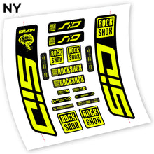 Load image into Gallery viewer, Decal, Rock Shox Sid Brain 2021, Bike Fork, sticker vinyl
