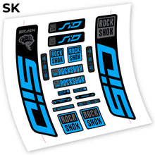 Load image into Gallery viewer, Decal, Rock Shox Sid Brain 2021, Bike Fork, sticker vinyl
