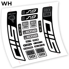 Load image into Gallery viewer, Decal, Rock Shox Sid Brain 2021, Bike Fork, sticker vinyl
