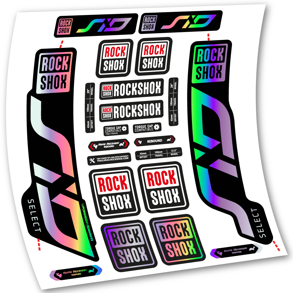 Decal, Rock Shox Sid Select 2020, Bike Fork 29, sticker vinyl