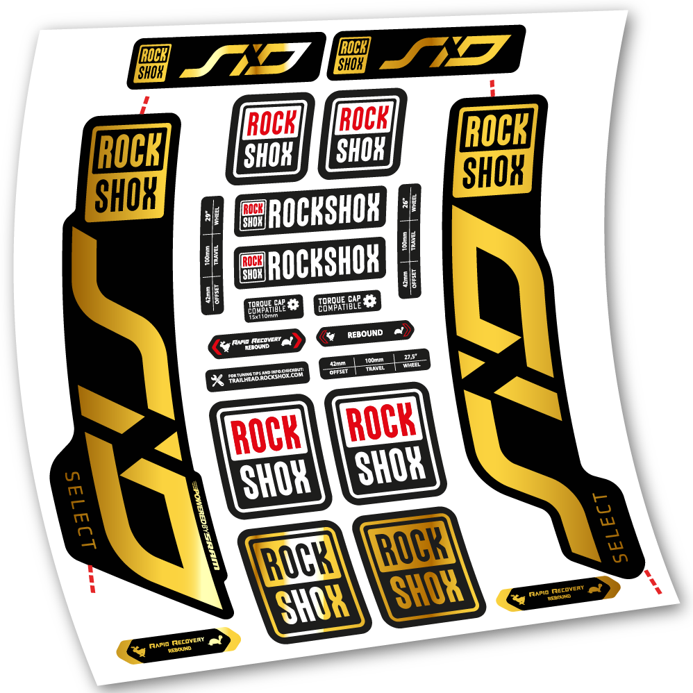 Decal, Rock Shox Sid Select 2020, Bike Fork 29, sticker vinyl