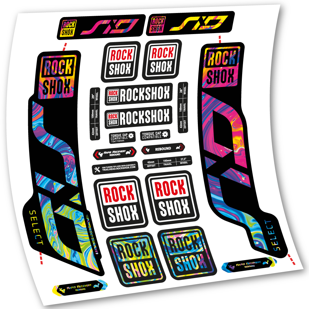 Decal, Rock Shox Sid Select 2020, Bike Fork 29, sticker vinyl