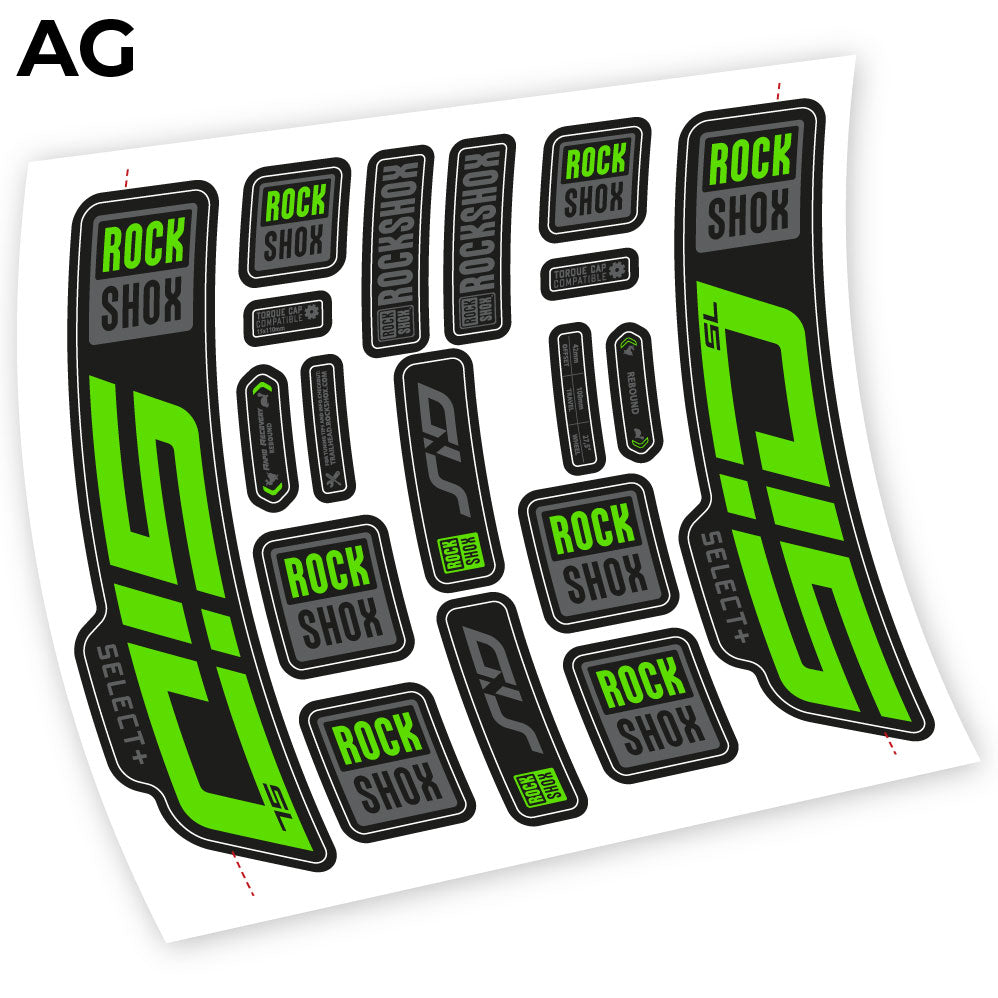 Decal Rock Shox Sid Select SL 2021, Bike Fork 29, sticker vinyl